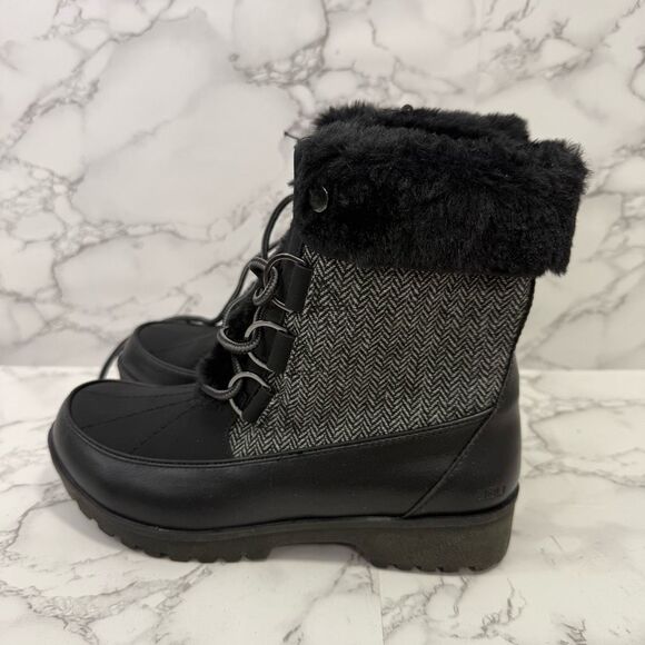 JBU Women’s Winter Boots sz 7 Herringbone Print NEW #M159 - Picture 4 of 8
